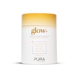 Pura Collagen Powdered Supplement Glow+, 10,000mg Hydrolysed Peptides, Hyaluronic Acid, Vitamins & Minerals, 28 Servings, 284 g