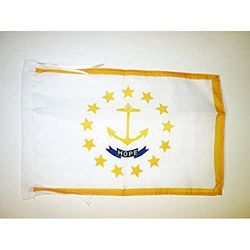 AZ FLAG Bandera de Rhode Island 45x30cm - BANDERINA Americana DE Rhode Island - EE.UU 30 x 45 cm cordeles