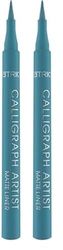 Catrice Calligraph Artist Matte Liner N°030 Vert Résultat instantané Couleurs intenses Mates Végétalien Sans particules de microplastiques Sans nanoparticules Sans parfum 1,1 ml (Lot de 2)