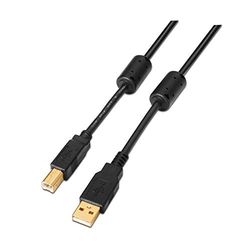 VoltShine Câble USB 2.0 type A vers type B, 3 m, avec ferrite, pour imprimantes et appareils de connectivité, idéal pour le transfert de données.