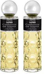 PARFUMS SAPHIR California De Saphir - Eau de Parfum con - Profumo per Uomo - 200 ml (Confezione da 2)