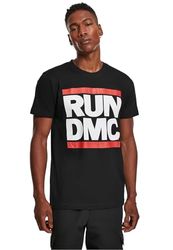 Mister Tee Run Dmc Logo, Maglietta con a Maniche Corte Uomo, Nero (Black), XL