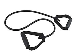 GIMA Latexslang met handgrepen van thermoplastisch rubber of TPR, kleur zwart, weerstandsniveau extra zwaar, lengte 125 cm.