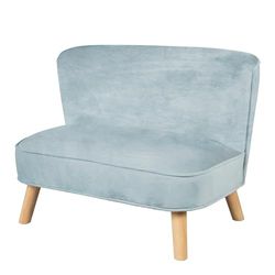 Roba Sofá Infantil con Aspecto Retro Moderno, Madera, Azul Claro, 1 Unidad (Paquete de 1)