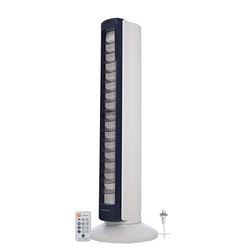 Woozoo, Stille, krachtige & draagbare staande ventilator, 10m bereik, Oscillatie, Verticaal kantelen, Afstandsbediening, Timer, Woonkamer - Woozoo TWF-C82T - Wit