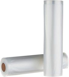 Amazon Basics Autosigillante Rotoli sottovuoto per alimenti, Riutilizzabile in Plastica, 22 cm x 500 cm, 2 unità