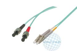 Tecline 39985402 OM3-fiber LWL-kabel (50/125 µm, 2,0 m) turkos