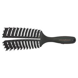 HERCULES SÄGEMANN - 9144 Flexy Shape Hair Brush, Flexible, Gentle Natural Hair Brush, Boar Bristles with Nylon Pins, Detangling Brush for Long Hair, Narrow
