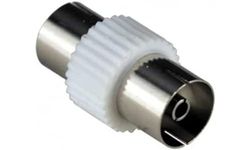 Merriway BH02204 (2 Pcs) Co-Axial TV Aerial Cable In-Line Connector - Pack of 2 Pieces