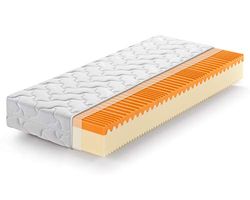 Marc apiuma – Matelas Memory soia Bio Hauteur 20 cm – Sunrise Plus Lit – Lit Simple 2 couches Wellness Comfort Matelas confort en mousse 7 zones Dureté H3 – Comfort – 100 x 220 cm