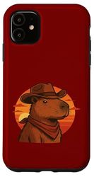 Capybara Cowboy Zen et Sauvage du désert Coque pour iPhone 11