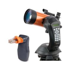 Celestron 11049 Telescópio computadorizado NexStar 4SE Maskutov-Cassegrain com montagem totalmente automatizada, tecnologia SkyAlign e revestimento XLT, preto/laranja