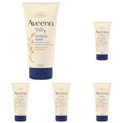 Aveeno Baby Soothing Relief Emollient Cream 150 ml (Pack of 5)