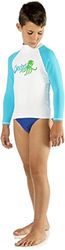 Cressi RashGuard Junior Maglia Protettiva in Tessuto Elastico con Protezione solare UV (UPF) 50+, Blu (Octopus), XL/5 (Taglia del produttore:12-13 Anni)