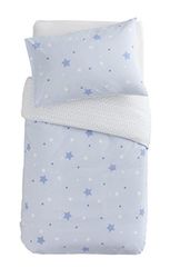 DOMIVA Parure Imprimée Housse de Couette + Taie Etoiles Ciel 100 x 140 cm