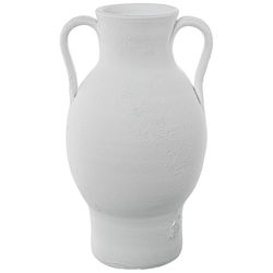 JARRÓN Ceramica C/ASAS 40 CM Blanco Rustieke Arena_° 23 x 40 cm, kraan: ° 11 cm