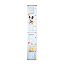 Disney Mickey - Mètre mural pour enfants pour décoration de chambre avec cadres photo en argent