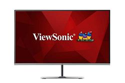 ViewSonic VX2776-SMH Moniteur 27", Full HD, 4ms, 250 nits, VGA, HDMI, DisplayPort, hauts-parleurs, chassis argenté sans bords