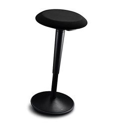 Sedus 53-80 Tabouret sur Pied avec Fonction Support Noir Ajustement Spontané sur le Lieu de Travail, Mise à Niveau dans la Pièce de Travail, rTavail sur le Bureau