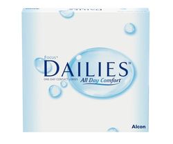 Dailies All Day Comfort Lentes de contacto de reemplazo diario, Pack de 90 , R 8.6 mm, D 13.8 mm, +1,50 Diopt