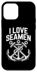 I Love Seamen Anchor Nautical Marine Case for iPhone 12 mini