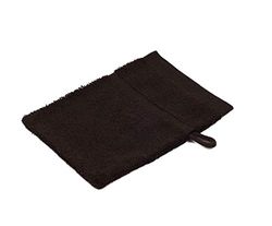 Gözze - Conjunto de 4 luvas de banho, macio e absorvente, algodão, 16 x 21 cm - castanho chocolate