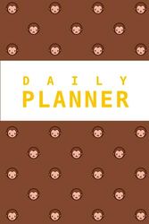 Daily Planner: Suitable for Student, Office, and Home │Cute monkey edition