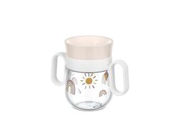 Mepal 360° Trainer Cup Mio, Leakproof, 360° Rim for Drinking from Any Side, Easy-to-Hold Handles, Seals Automatically When Your Child Stops Drinking, 200 ml, Sunshine & Rainbow