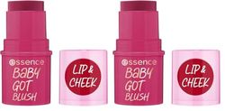 Essence Cosmetics Baby Got Blush, Risultato Istantaneo, Naturale, Rugiadosa, 5.5 g (Confezione da 2)