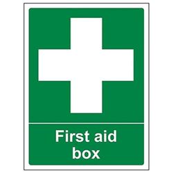 VSafety 31004AN-S Lot de 3 panneaux de premiers secours portrait 150 mm x 200 mm