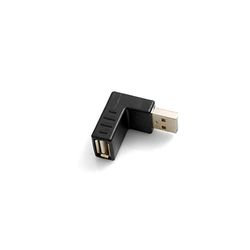 System-S Câble Adaptateur USB Type A vers USB Type A mâle coudé à 90° vers la Gauche