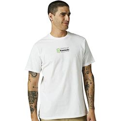 Fox Racing Camiseta Premium Kawasaki, Óptica Blanco 2, Small para Hombre