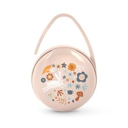 Suavinex, Boîte à Tétine Duo avec Capacité pour 2 Sucettes. Pochette pour Sucettes, Boîte à Sucette avec Anse Flexible, Étui Sucette, pour Bébés +0 Mois, Wonderland Rose