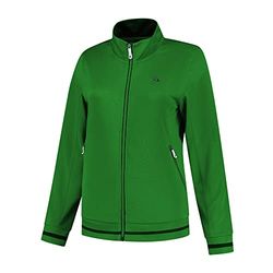 Dunlop Dames Club Dames Gebreide Jas Tennis Shirt, Groen, XXL, groen, XXL