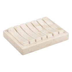 Creative Home Champagne Marble Naturale Pietra Spa Collection Porta-saponetta Beige