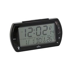 LecWec Reloj Despertador, Negro, pequeño/normall