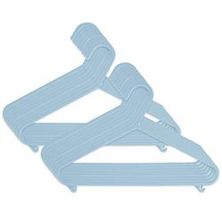 cintres BIECO bébé enfants cintres pour bébés Hanger cintres en plastique pour 29,5 cm de longueur du meuble de rangement de garde-robe, 16 pièces, tendance bleu, étroite, ArtN 90016155