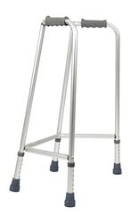 Days, cadre de marche intermédiaire étroit en aluminium léger, aide à la mobilité pour personnes handicapées ou personnes âgées, embouts antidérapants, poignée fendue, hauteur réglable, très maniable.