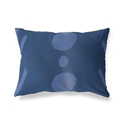 BonaMaison Fundas para Cojínes, Azul Funda de Almohada para Sofá Coche Silla Oficina Cama Decorativa Moderna Decoración del Hogar, 35x50 Cm - Diseñado y Fabricado en Turquía