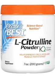 Doctor's Best Poudre de L-Citrulline - 200g - Soutien pour la Performance Athlétique