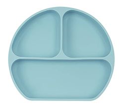 SAFTA M923 Assiette en Silicone avec Ventouse, Bleu Clair, 205x25x180 Mixte-Enfants