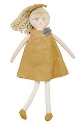Trousselier - Peluche per bambola, 30 cm, tessuto di lino, ideale come regalo di nascita - lavabile in lavatrice - colore curry - 2 count