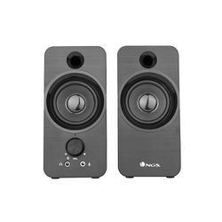 NGS SB350, Haut-Parleur pour PC de 12 Watts avec Connexion USB, Noir
