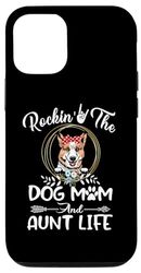 Carcasa para iPhone 14 Corgi Rocking The Dog Mom and Aunt Life Mothers Day