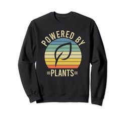 Powered By Plants Vegetarian Vegan Workout Plant Powered Sweatshirt