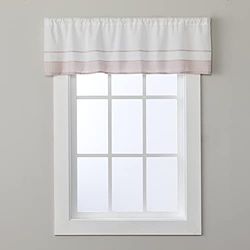 SKL Home Cantonnière rayée Saturday Knight Carrick Rose 142,2 x 33 cm