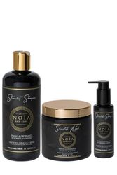Coffret Prestige Capillaire GAMME STIMULATE - Trio Shampoing + Masque + Sérum + Brosse cheveux brushing offerte - HUILE DE RICIN - NOÏA HAIR