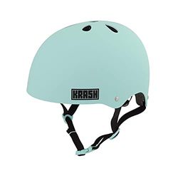 KRASH Unisex-Youth Pro Fit System Kinder/Kids Helm (5+ Jaar) -Matt Mint-Unisize 50-54cm