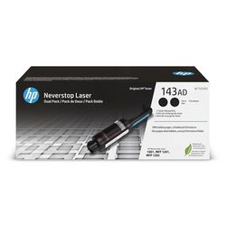 HP 143A (W1143AD) Multipack original Neverstop toner påfyllningskit (2 x svart) för HP Neverstop laserskrivare, svart, large