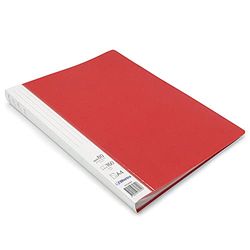 Waytex 931336R Document Protector A4 160 Pockets Premium Polypropylene Opaque Identifiable - 80 Transparent Pockets - Red